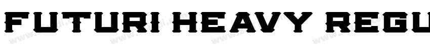 Futuri Heavy Regula字体转换